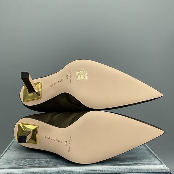 NEW Good American Women’s Ankle Shine Neoprene Booties Camo Size 9.5 - Picture 8 of 10